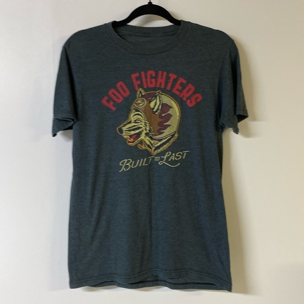 FOO FIGHTERS Graphic T-shirt grey light wash no size tag ?small/medium